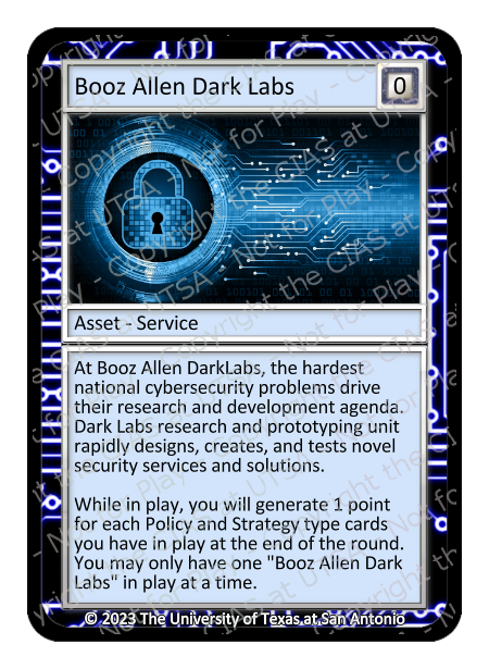 Booz Allen Dark Labs, copyright version
